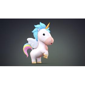 Cartoon Pegasus Unicorn 3D model